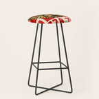 Pizza Time Retro Illustration Stool Gallery Image 1