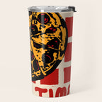 Pizza Time Retro Illustration Travel Mug Gallery Image 2