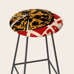 Pizza Time Retro Illustration Stool Gallery Image 2