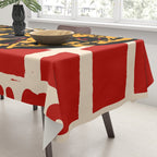 Pizza Time Retro Illustration Tablecloth Gallery Image 3