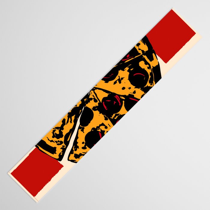 Pizza Time Retro Illustration Table Runner Gallery Image 3