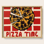 Pizza Time Retro Illustration Serving Tray Gallery Image 1