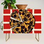 Pizza Time Retro Illustration Credenza Gallery Image 1