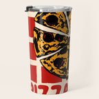 Pizza Time Retro Illustration Travel Mug Gallery Image 3