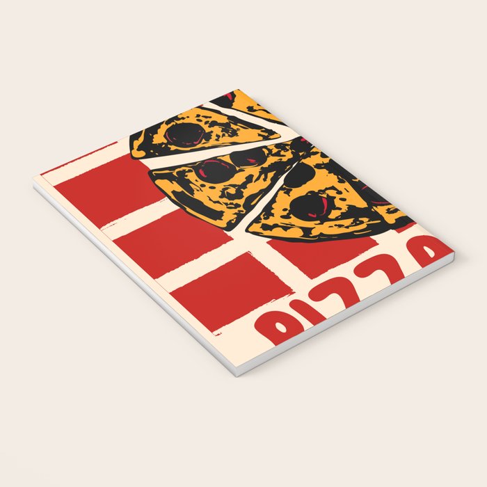 Pizza Time Retro Illustration Notebook Gallery Image 3
