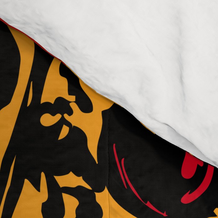 Pizza Time Retro Illustration Comforter Gallery Image 4