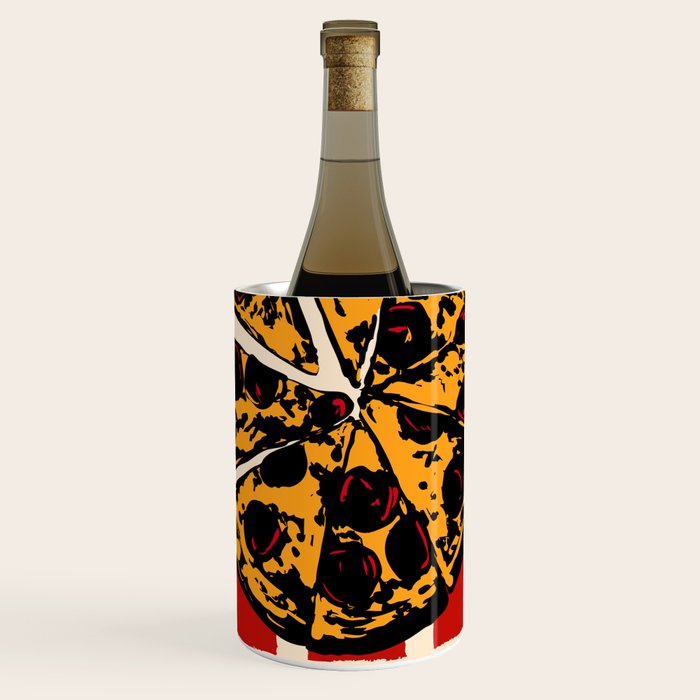 Pizza Time Retro Illustration Wine Chiller Gallery Image 1