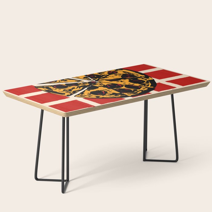 Pizza Time Retro Illustration Coffee Table Gallery Image 1