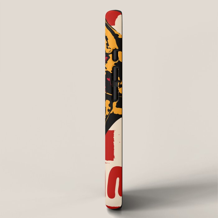 Pizza Time Retro Illustration iPhone Case Gallery Image 2