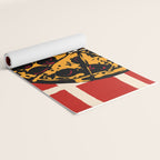 Pizza Time Retro Illustration Yoga Mat Gallery Image 2