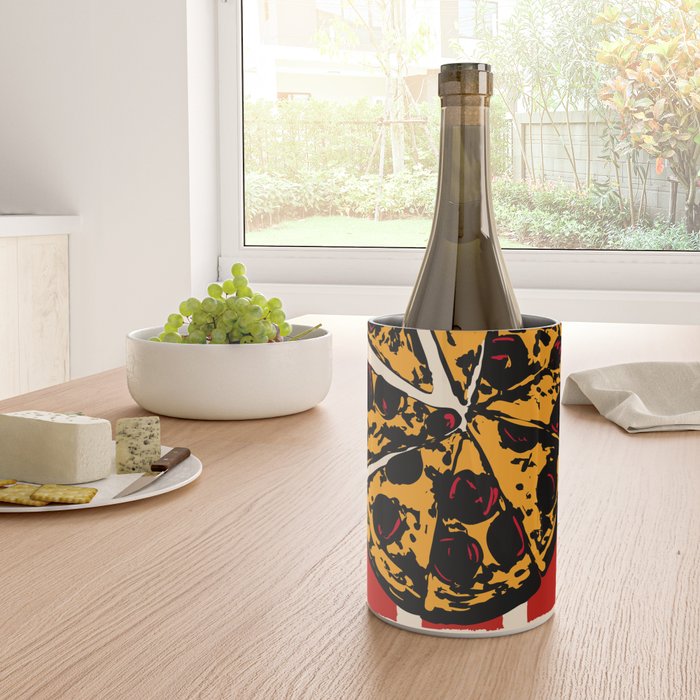 Pizza Time Retro Illustration Wine Chiller Gallery Image 4