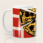 Pizza Time Retro Illustration Coffee Mug Gallery Image 3