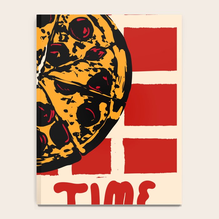 Pizza Time Retro Illustration Notebook Gallery Image 4