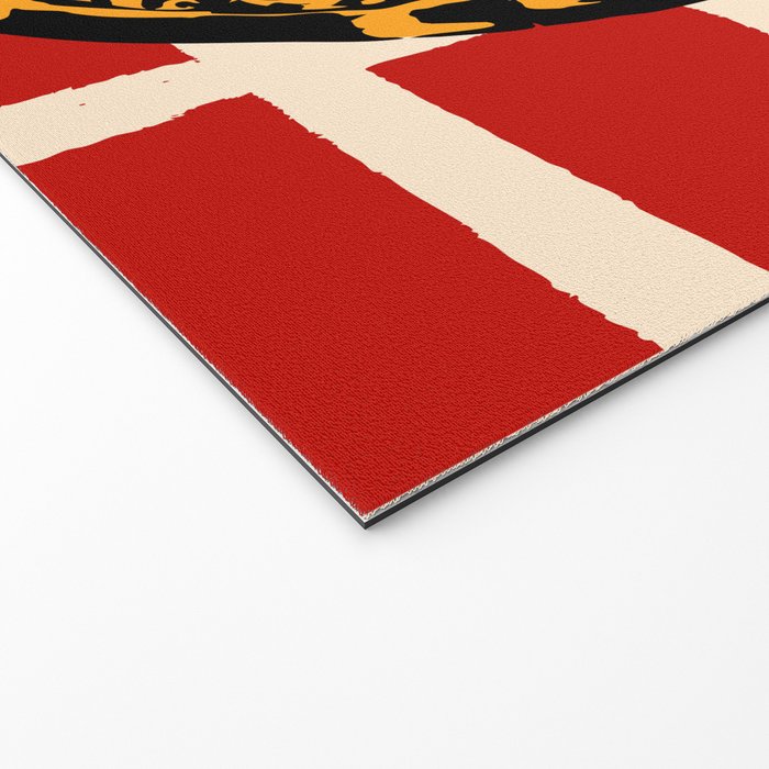 Pizza Time Retro Illustration Welcome Mat Gallery Image 2