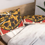 Pizza Time Retro Illustration Pillow Sham Gallery Image 2