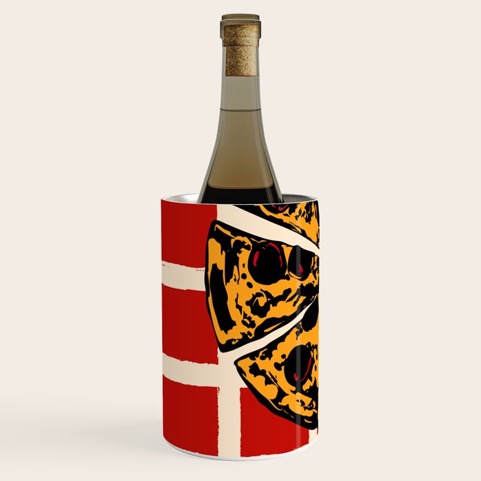 Pizza Time Retro Illustration Wine Chiller Gallery Image 2