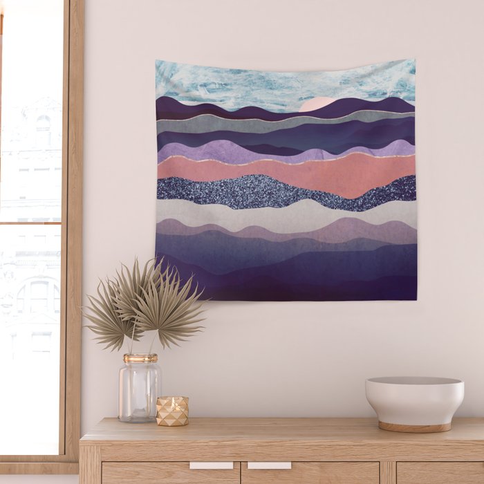 Winter Mountains Wall Tapestry Gallery Image 2