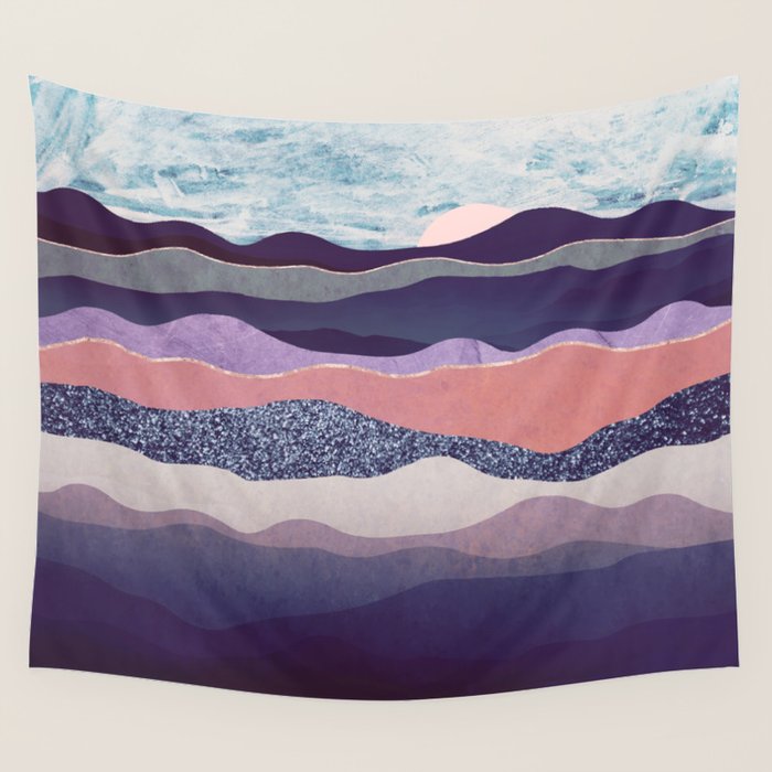 Winter Mountains Wall Tapestry Gallery Image 1