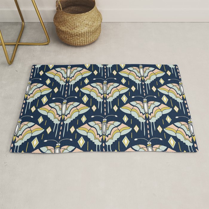 La Maison des Papillons - Midnight Rug Gallery Image 1