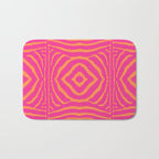 Zebra Pattern | Zebra Stripes | Zebra Pink and Orange Stripes 744 Bath Mat Gallery Image 1