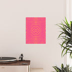 Zebra Pattern | Zebra Stripes | Zebra Pink and Orange Stripes 744 Poster Gallery Image 2