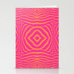 Zebra Pattern | Zebra Stripes | Zebra Pink and Orange Stripes 744 Stationery Card Gallery Image 2