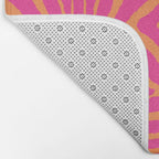 Zebra Pattern | Zebra Stripes | Zebra Pink and Orange Stripes 744 Bath Mat Gallery Image 2
