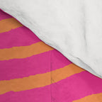 Zebra Pattern | Zebra Stripes | Zebra Pink and Orange Stripes 744 Comforter Gallery Image 4