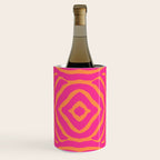 Zebra Pattern | Zebra Stripes | Zebra Pink and Orange Stripes 744 Wine Chiller Gallery Image 1