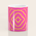Zebra Pattern | Zebra Stripes | Zebra Pink and Orange Stripes 744 Coffee Mug Gallery Image 4