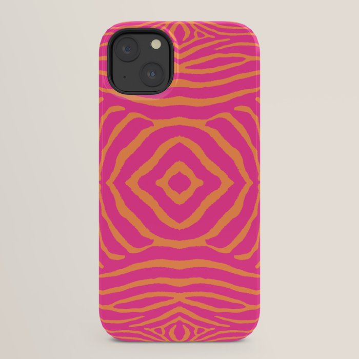 Zebra Pattern | Zebra Stripes | Zebra Pink and Orange Stripes 744 iPhone Case Gallery Image 22