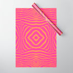 Zebra Pattern | Zebra Stripes | Zebra Pink and Orange Stripes 744 Wrapping Paper Gallery Image 1