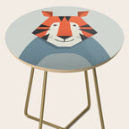 Whimsy Tiger, Animal Portrait Side Table Gallery Image 2