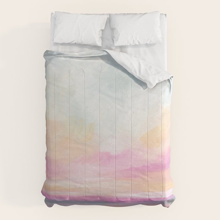 Peace, Love & Joy - Tropical Ocean Seascape Comforter Gallery Image 1