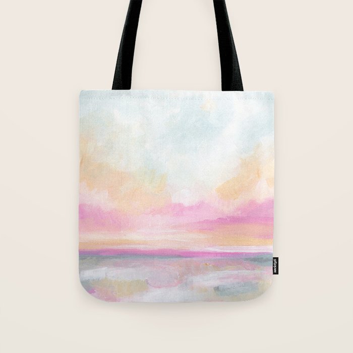 Peace, Love & Joy - Tropical Ocean Seascape Tote Bag Gallery Image 1
