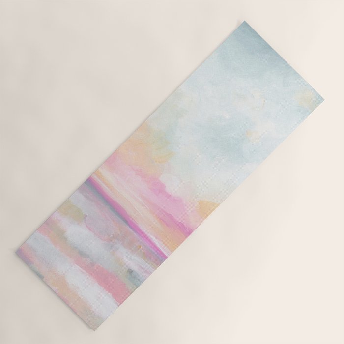 Peace, Love & Joy - Tropical Ocean Seascape Yoga Mat Gallery Image 1