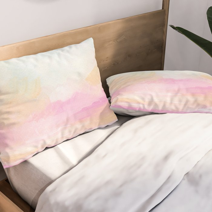Peace, Love & Joy - Tropical Ocean Seascape Pillow Sham Gallery Image 2