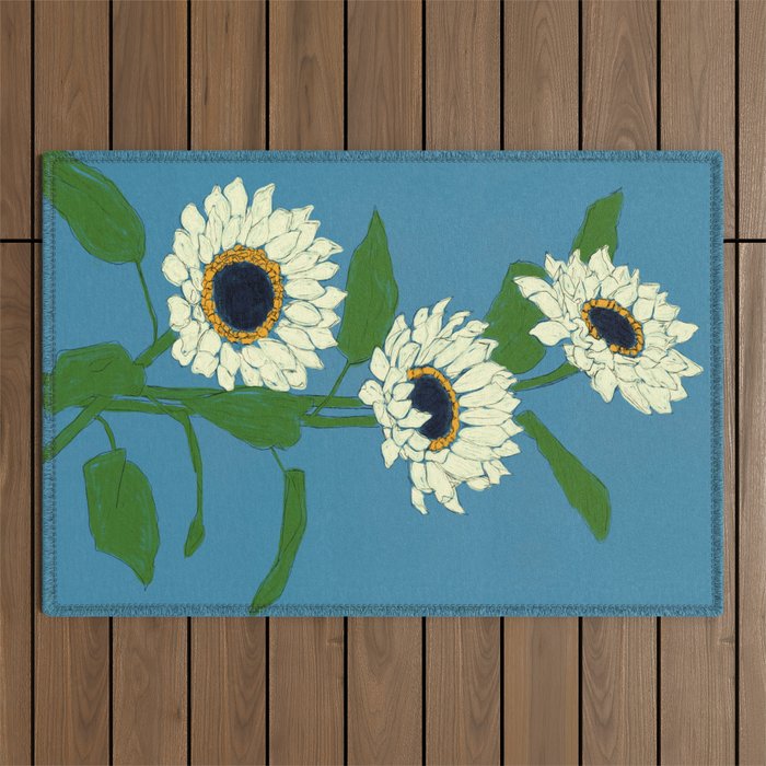 Sunflower Blue Sami Outdoor Rug Gallery Image 1