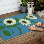 Sunflower Blue Sami Outdoor Rug Gallery Image 2