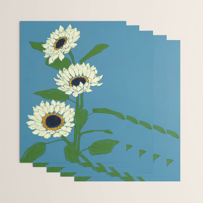 Sunflower Blue Sami Wrapping Paper Gallery Image 3