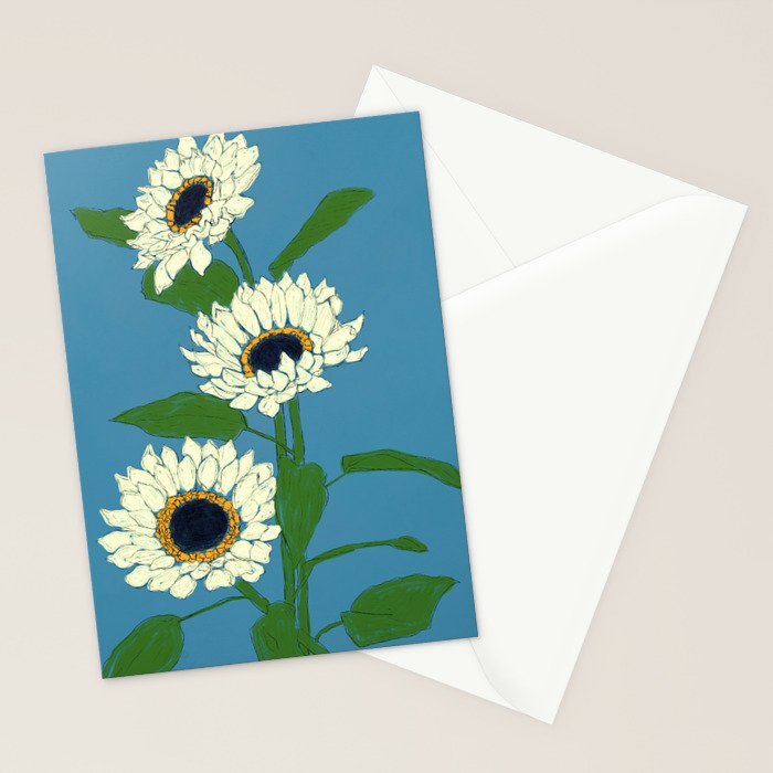 Sunflower Blue Sami Stationery Card Gallery Image 2