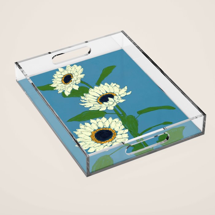 Sunflower Blue Sami Acrylic Tray Gallery Image 1