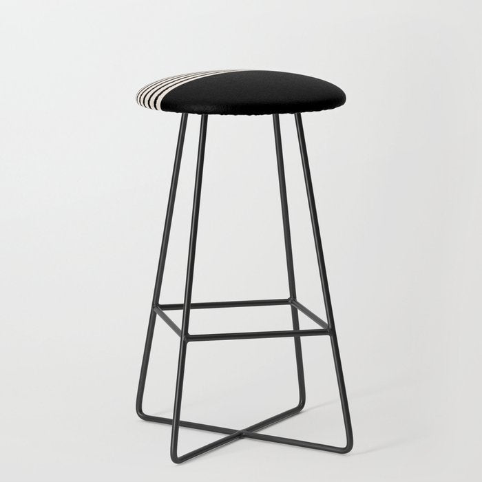 Texture - Black Stripes Blocks Stool Gallery Image 1