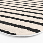 Texture - Black Stripes Blocks Bath Mat Gallery Image 3