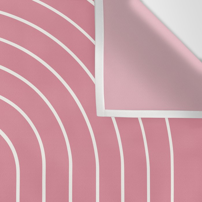 Minimal Arch XVIII 90s Pink Modern Geometric Lines Wall Tapestry Gallery Image 3