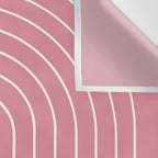 Minimal Arch XVIII 90s Pink Modern Geometric Lines Wall Tapestry Gallery Image 3