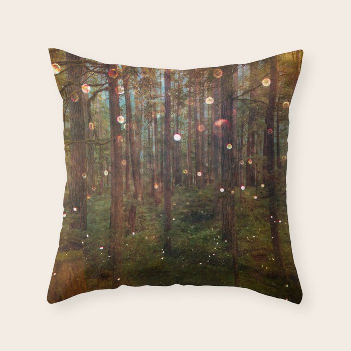Midsummer Night's Dream Throw Pillow Gallery Image 1