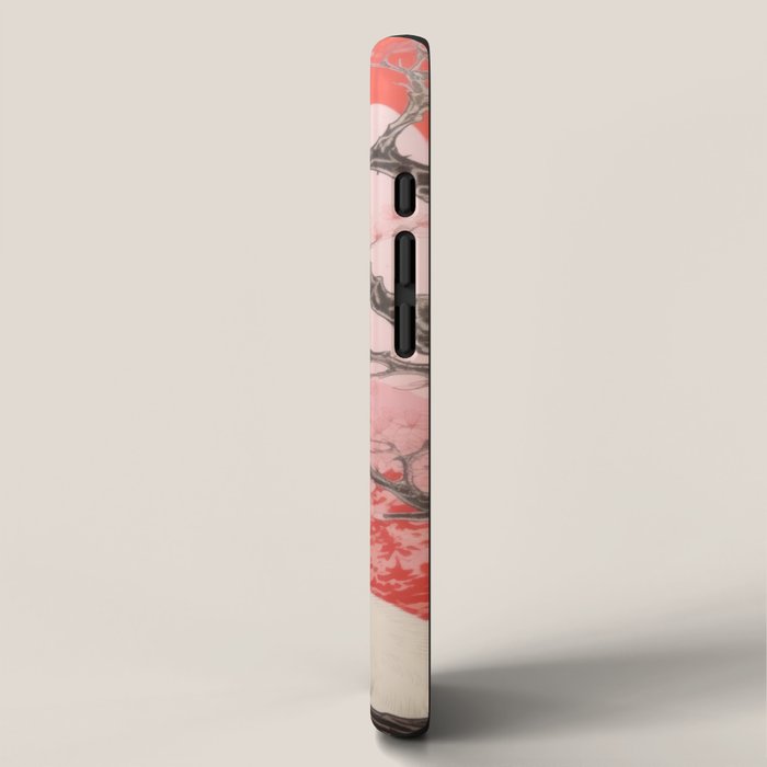 Springtime Japanese Cherry Blossom Twin Cats  iPhone Case Gallery Image 2