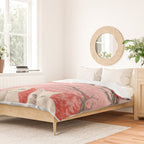 Springtime Japanese Cherry Blossom Twin Cats  Duvet Cover Gallery Image 2