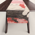 Springtime Japanese Cherry Blossom Twin Cats  Table Runner Gallery Image 1